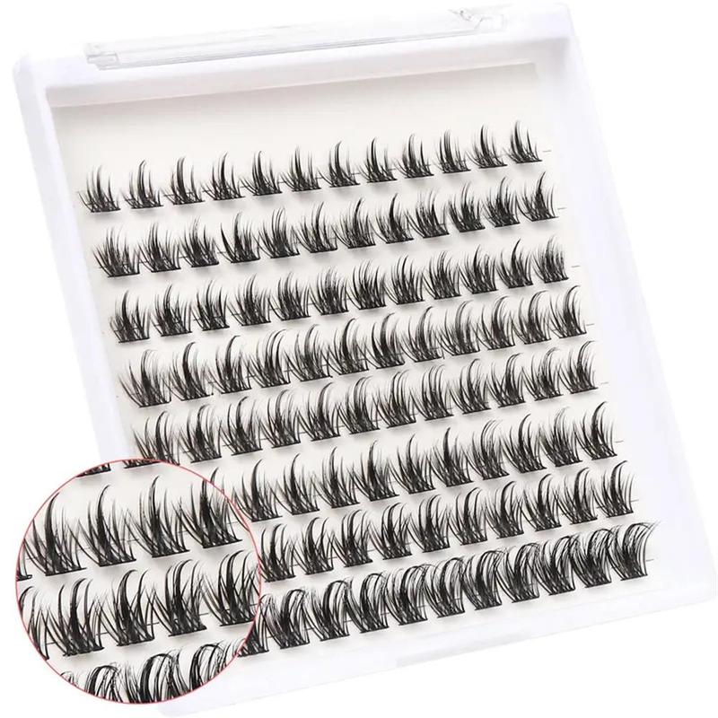 Natural Look Cluster False Eyelashes (96pcs box), Individual Lashes Extensions, Eye Makeup Supplies for Women & Girls, Christmas Gift