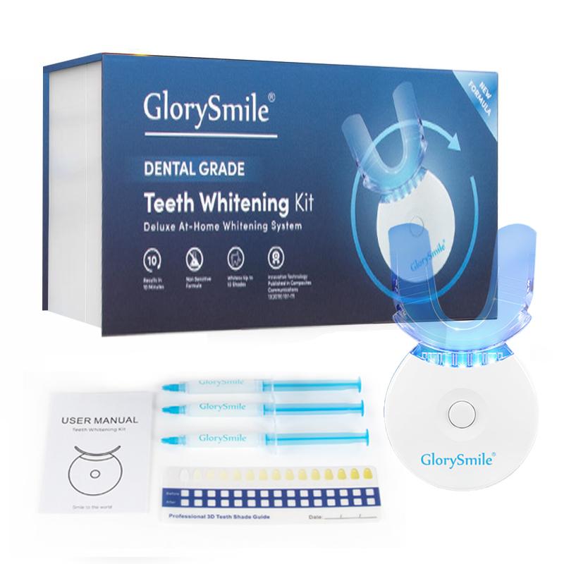 Teeth Whitening Kit - 5X LED Light Tooth Whitener with 3 Carbamide Peroxide Teeth Whitening Gel , Dental-Grade Whitening Teeth Whitening Kit Helps to Remove Stains from Coffee, Soda, Food