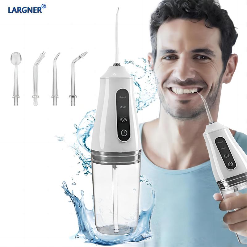 Portable Electric Oral Irrigator, 1 Box Rechargeable Water Flosser & Accessories, Waterproof Electric Oral Irrigator for Teeth Cleaning