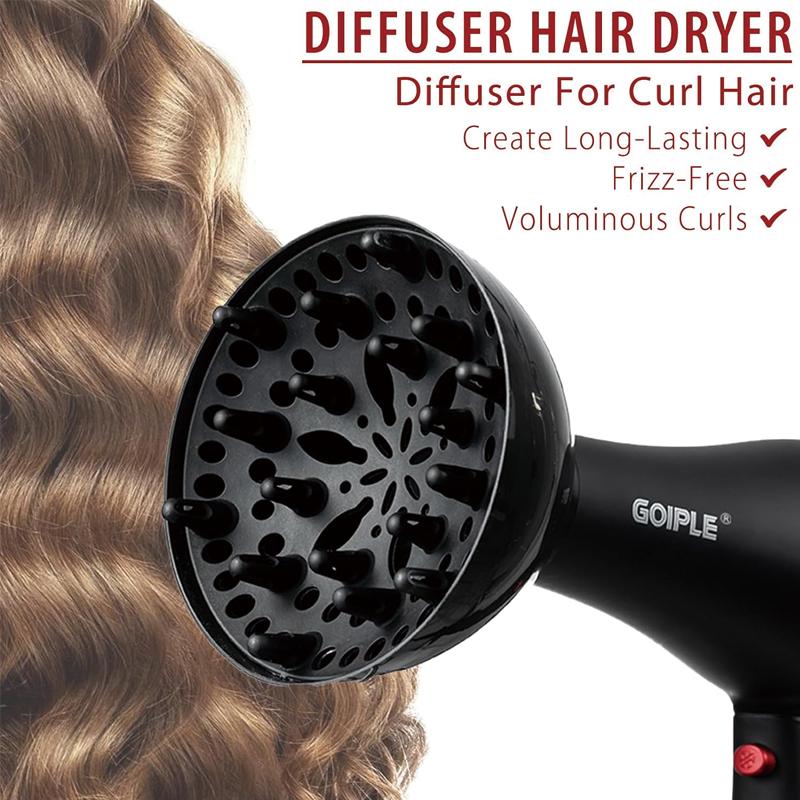  21Counts Hair Dryer Kit Lightweight Low Noise Ionic Blow Dryer Constant Temperature 1800W Professional Hair Dryers for Women Men with Brush Set