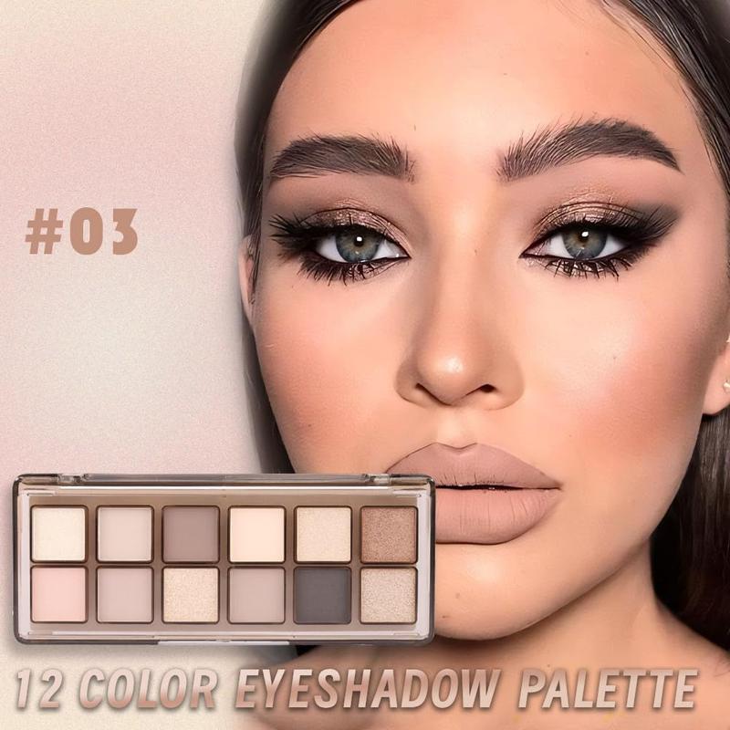 12-Color Nude Eyeshadow Palette for Versatile Day-to-Night Looks – Blendable, Long-Lasting, and Highly Pigmented. Elevate Your Eye Makeup – Unleash Your Unique Style (20)