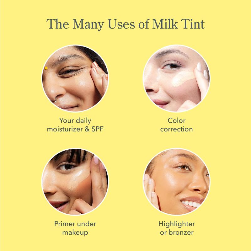 Beekman 1802 Milk Tint SPF 43 Tinted Primer Serum with Weightless Finish for Flawless No-Makeup Look - 7 Shades Available - 30ml