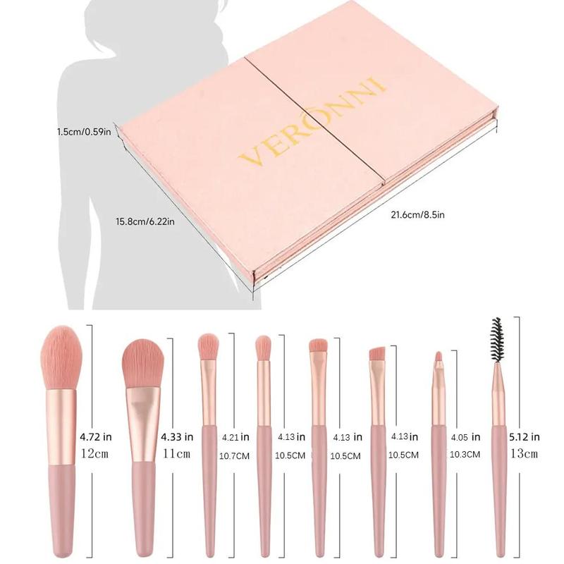 65 Color Eyeshadow Palette & Makeup Brush Set, Including 1 Waterproof Matte & Glitter Eye Shadow Disc & 8 Facial & Eye Makeup Brush