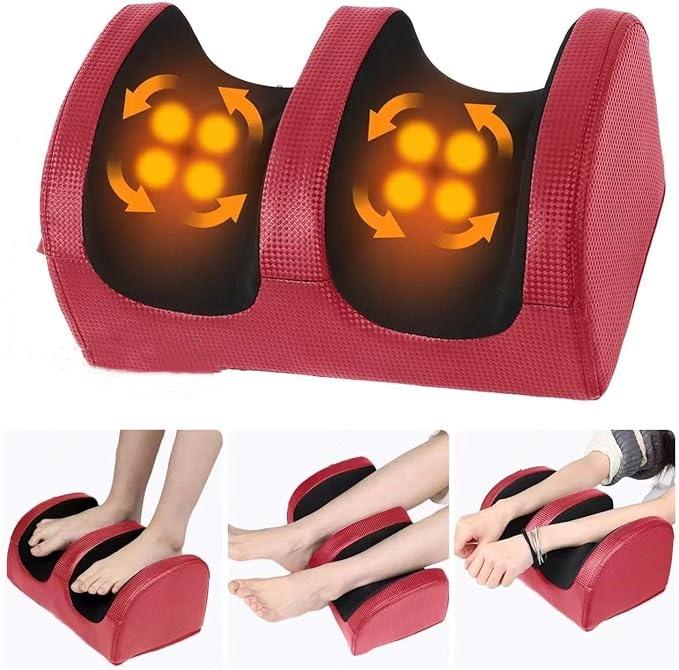 Foot and Calf Massager with Heat, Shiatsu Electric Kneading Foot Massager Machine for Plantar Fasciitis, Built-in Infrared Heat Function, Pain Relief, Promotes Blood Circulation Therapy Comfort