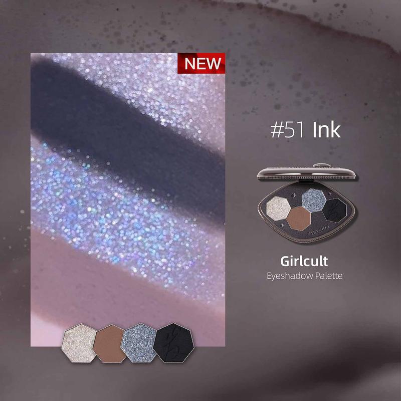 Girlcult Four color eyeshadow Smoky Chameleon flash