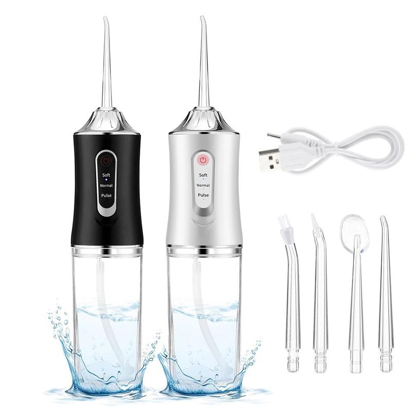 Rechargeable Water flosser,Portable TeethCleaning Tool for Home & Travel Cleaning with 3 Modes 4 Jet Tips ,christmas 2024 ornament, Christmas gifts Oral Daily