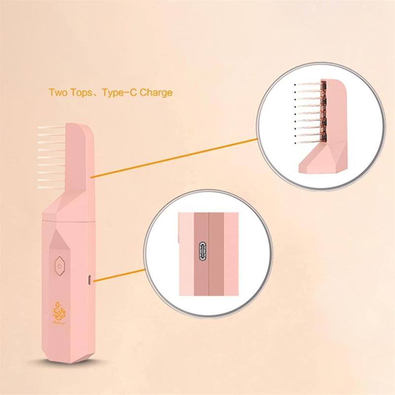 Bakhoor Pro 2 in 1 Hair Diffuser, Bakhoor Burner, Bakhoor Hair Comb Diffuser, Hair Bakhoor Comb, Portable Arabian Rechargeable Electronic Incense Burner, Replaceable Comb Head Hjjldcvbn