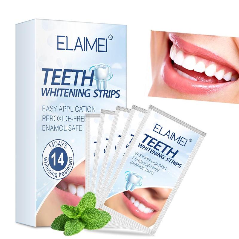 Refreshing Teeth Care Strips, 14pcs box Gentle Teeth Cleaning Patches, Oral Care Strips, Daily Oral Care Products for Men & Women