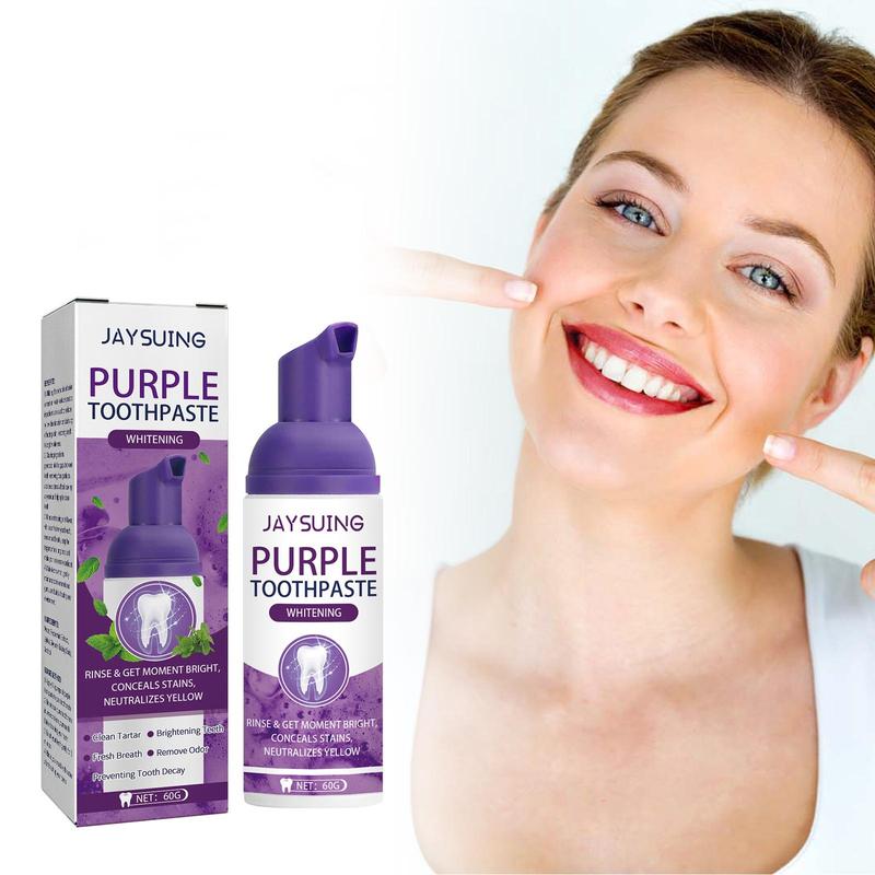 Purple Toothpaste, Natural Toothpaste Cleans Tartar, Freshens Breath, Oral Hygiene Care for Men Women, Dental Care Supplies, Birthday Gifts