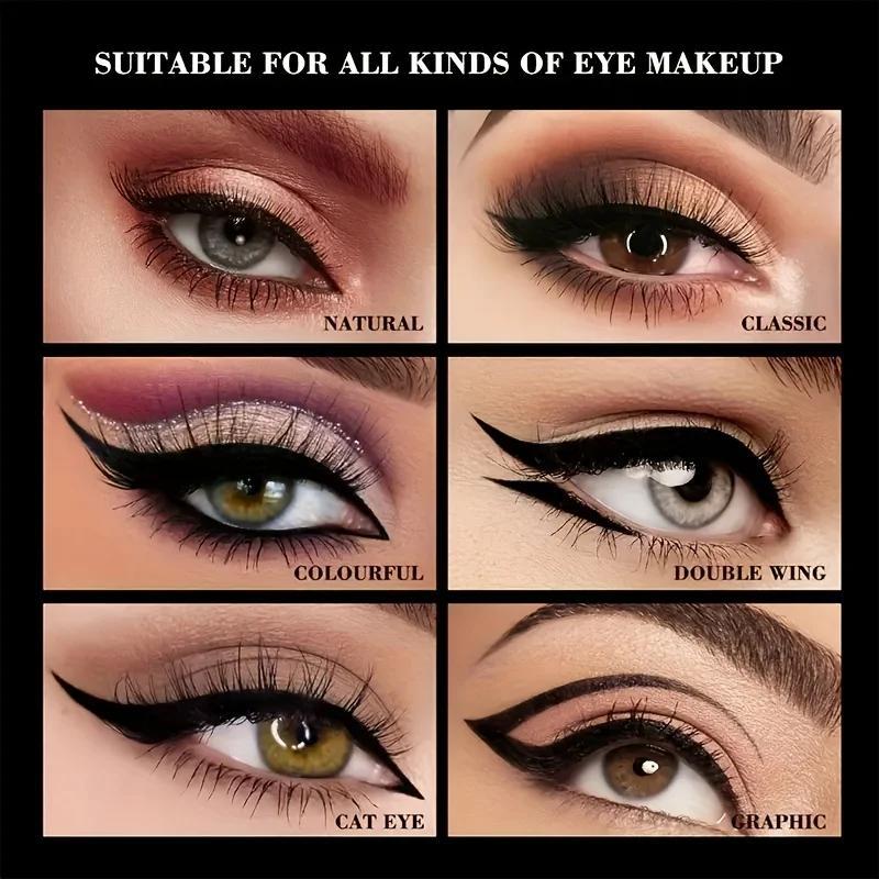 Waterproof Eyeliner Gel with Brush, Long Lasting Matte Eyeliner Cream, Easy To Apply for Eye Makeup, Professional Daily Makeup Accessories