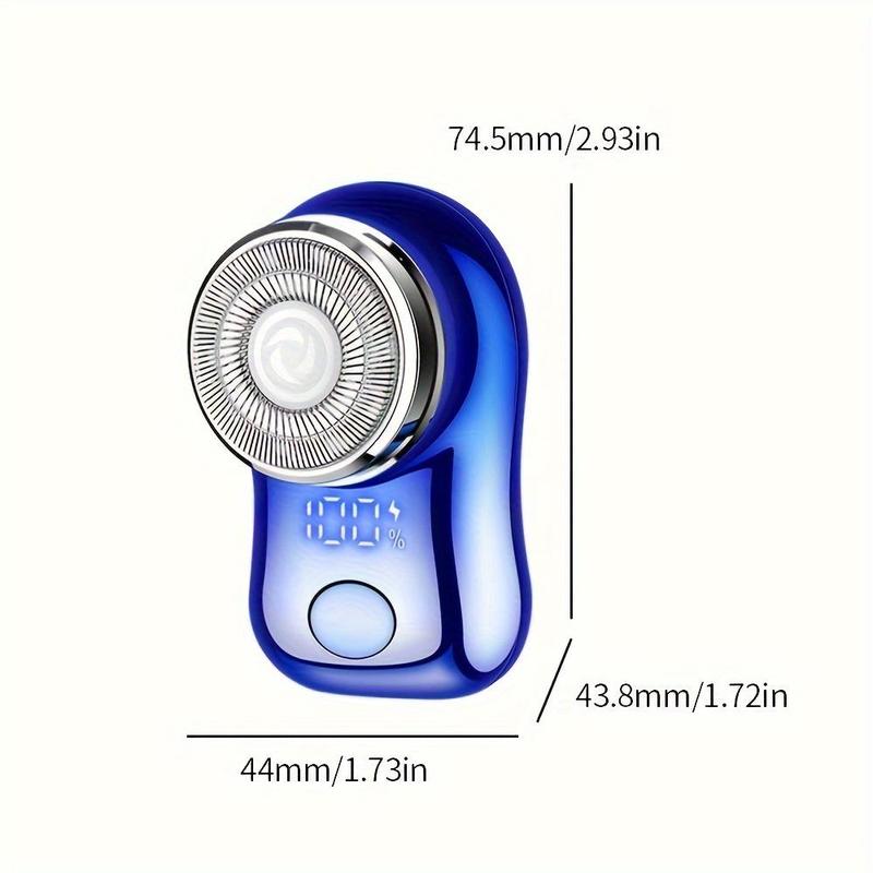 Portable Comfort Mini USB Rechargeable Shaver, Electric Beard Razor for Men, Wet & Dry Shaver for Home, Office, Car, Business Travel, Beard Care Machine