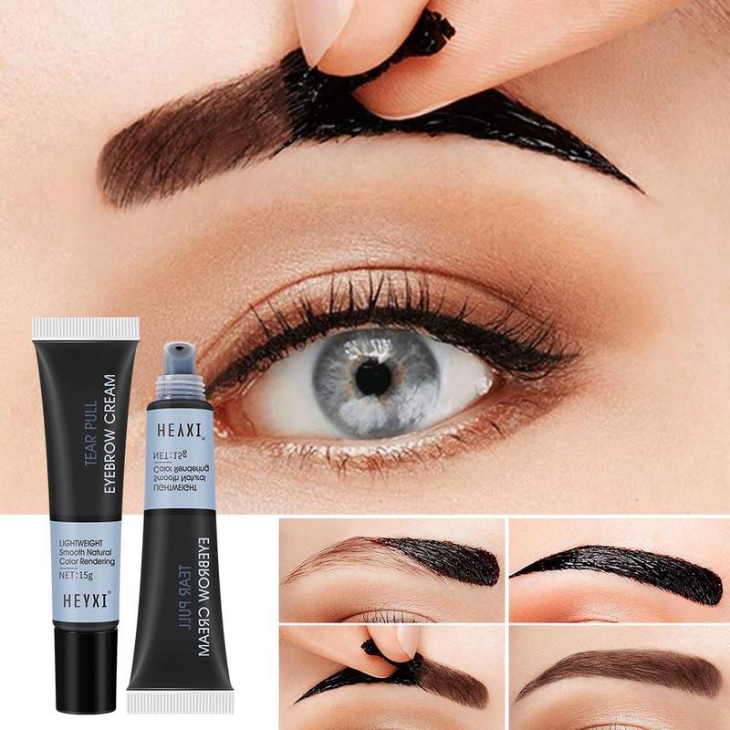 Eyebrow Tinting Cream, 1 Count Waterproof Long Lasting Eyebrow Dyeing Cream, Natural Eyebrow Makeup Tool for Women & Girls