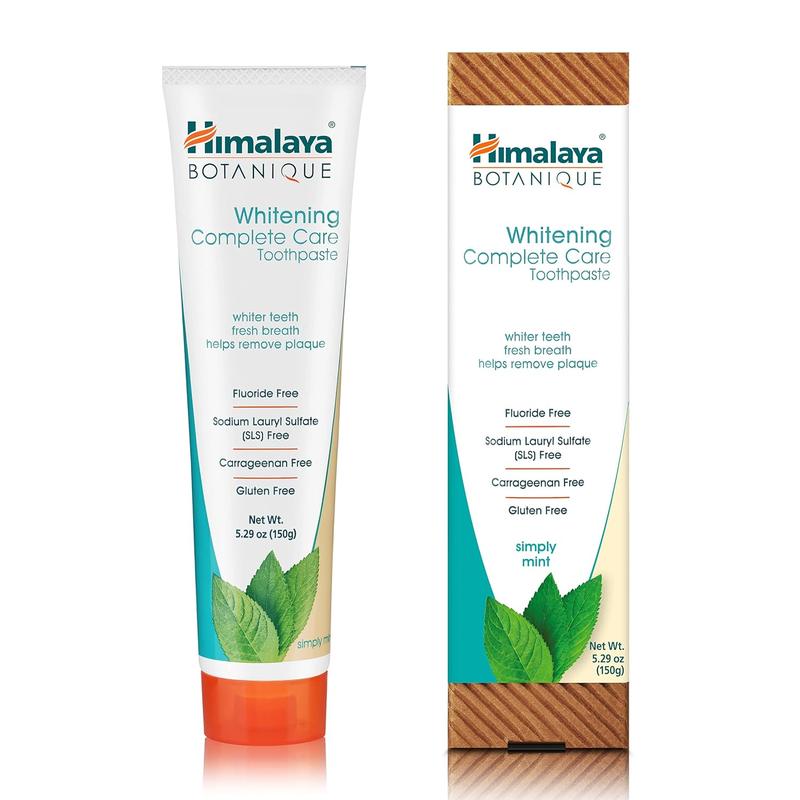 Himalaya Botanique Complete Care Toothpaste, Simply Mint, for a Clean Mouth, Whiter Teeth and Fresh Breath, 5.29 oz