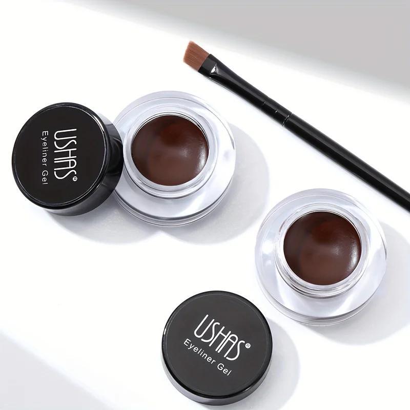 Waterproof Eyeliner Gel with Brush, Long Lasting Matte Eyeliner Cream, Easy To Apply for Eye Makeup, Professional Daily Makeup Accessories