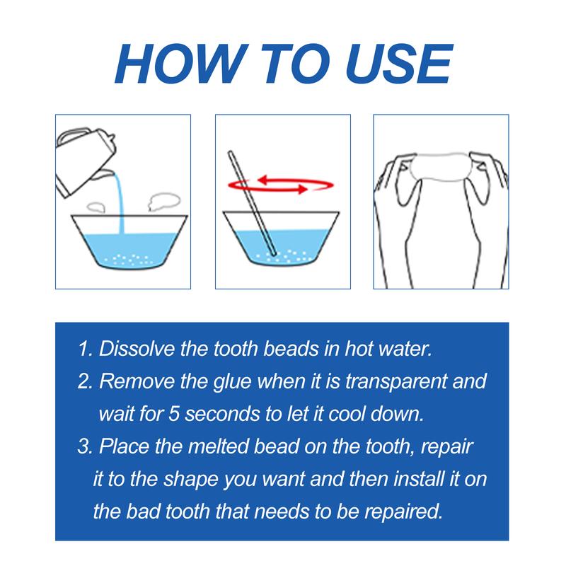 South Moon Solid Dental Glue Modification Teeth Temporary Filling Holes Filling Glue Prosthetic Dental Glue