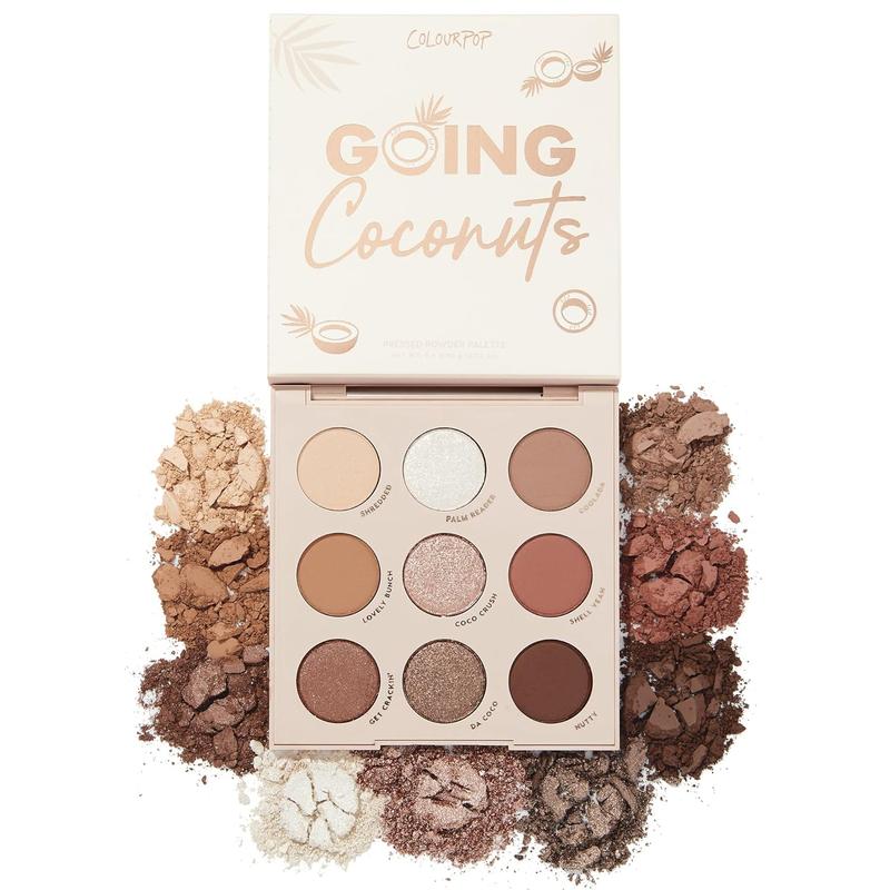 Going Coconuts Eyeshadow Palette - Cool-Toned Neutral Eyeshadow Palette with Ultra-Velvety and Silky Finishes - High-Pigment Eye Makeup with a Long-Wearing Formula (0.3 oz)