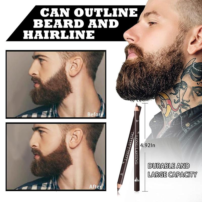 12PCS Barber Pencil Hairline Pencils Beard Guide Beard Outliner Pencils with Sharpener,Hairline Outliner Pencil and Beard Shaping Pencils for Men&Women(Black,White,Dark Brown,Light Brown) Makeup Daily Makeup Daily