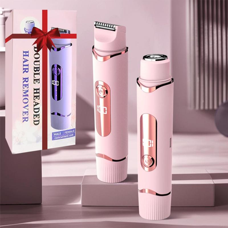 2 in 1 Electric Shaver, 1 Box Rechargeable Electric Shaver, Wet and Dry Use Personal Body Trimmer for Women, Diffuser Hair Tool Suitable for Home and Outdoor Travel Use, Christmas Gift