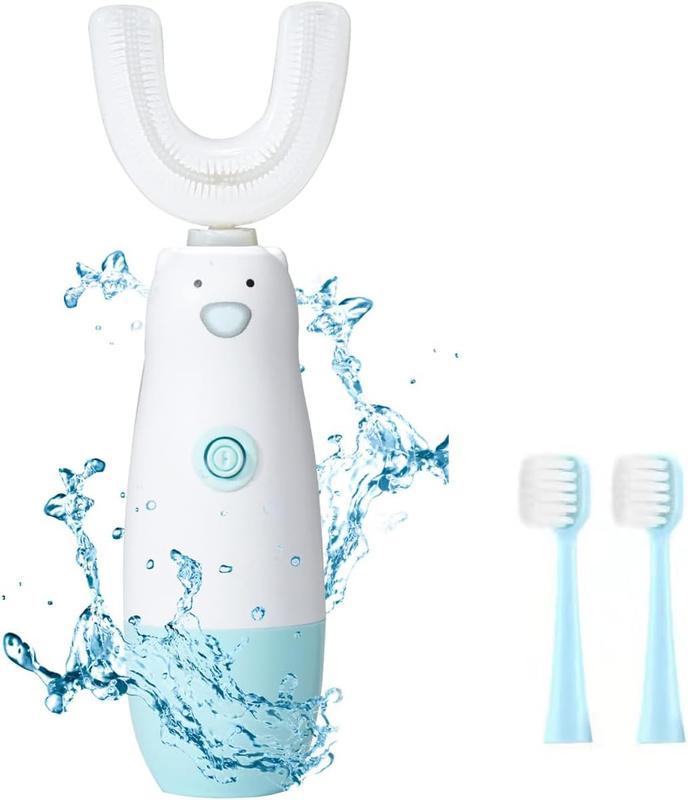 Electric Toothbrush6 Cleaning Models U Shaped     360 Automatic Sonic  Toothbrushes for 8-13 Years Old for Boys GirlsBlue