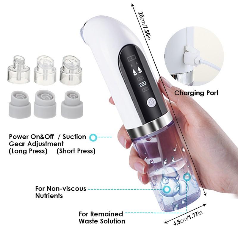 Vacuum Negative Pressure Absorption Technology Blackhead Suction Cup Cleansing Tool Deep Pore Cleansing Blackhead Device