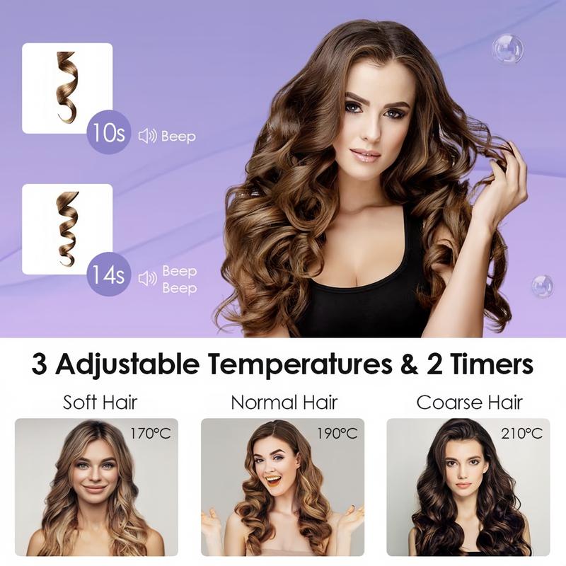 ROVY Wave Curling Iron,20-Centimeter Mini Curling Iron, Women's Wave Curling Iron,Comfort Styling hairwaver styling tools