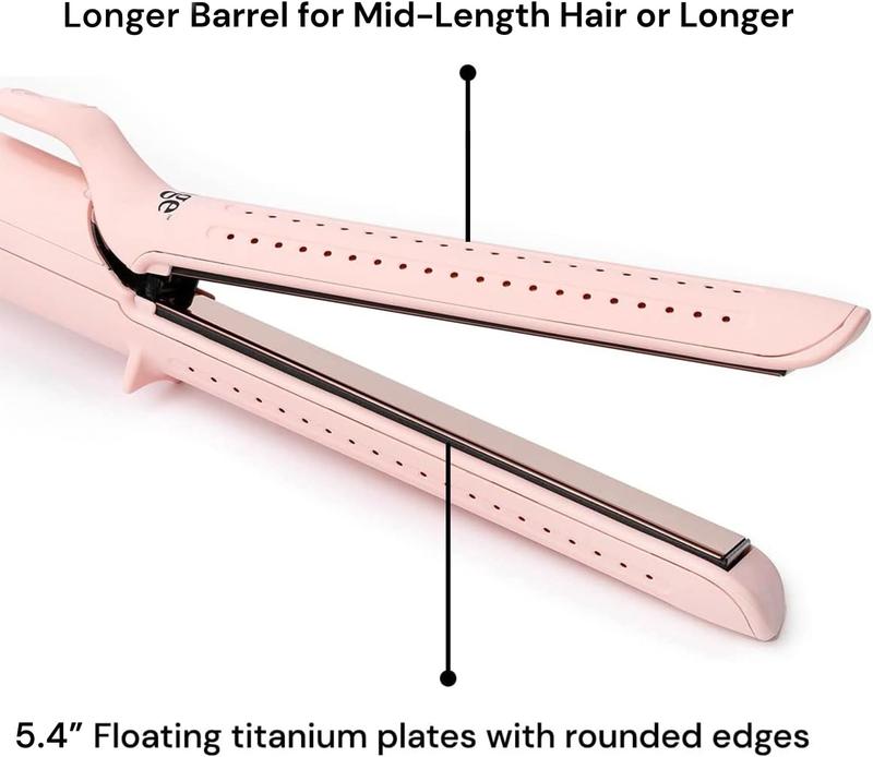 L'ange Hair Le Duo Grande 360° Airflow Styler | 2-in-1 Curling Wand & Titanium Flat Iron Hair Straightener