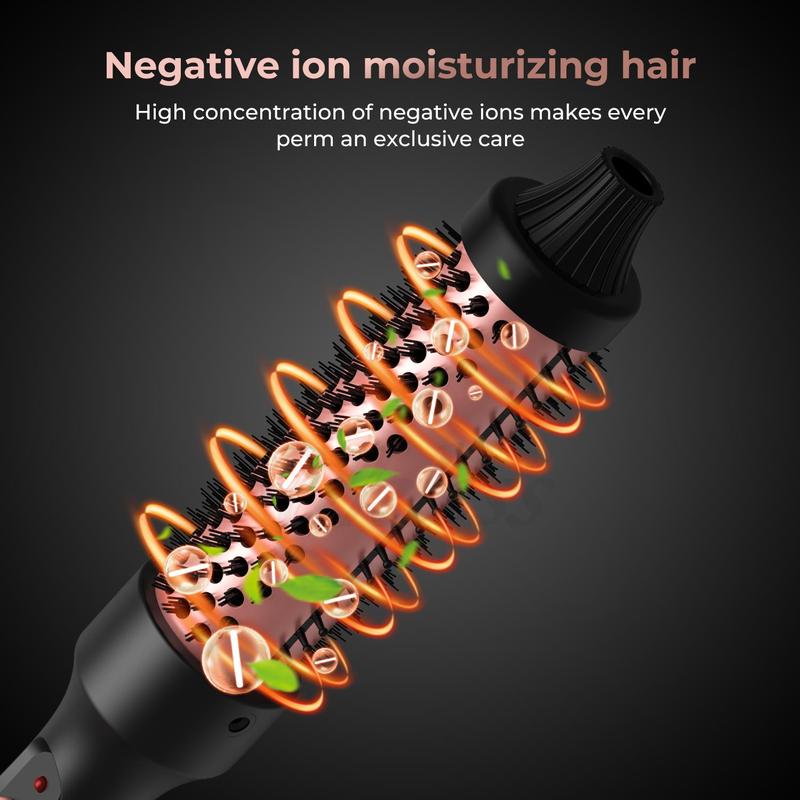 Hot Round Brush, Ceramic Tourmaline Hair Brush, Thermal Hair Brush for Women & Men, Professional Hair Styling Tool for Home & Salon Use