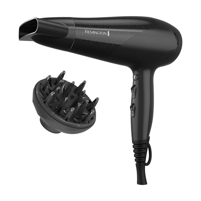 Remington Damage Protection Hair Dryer with Ceramic + Ionic + Tourmaline Technology, Black, 3 Piece Set hair  dryers