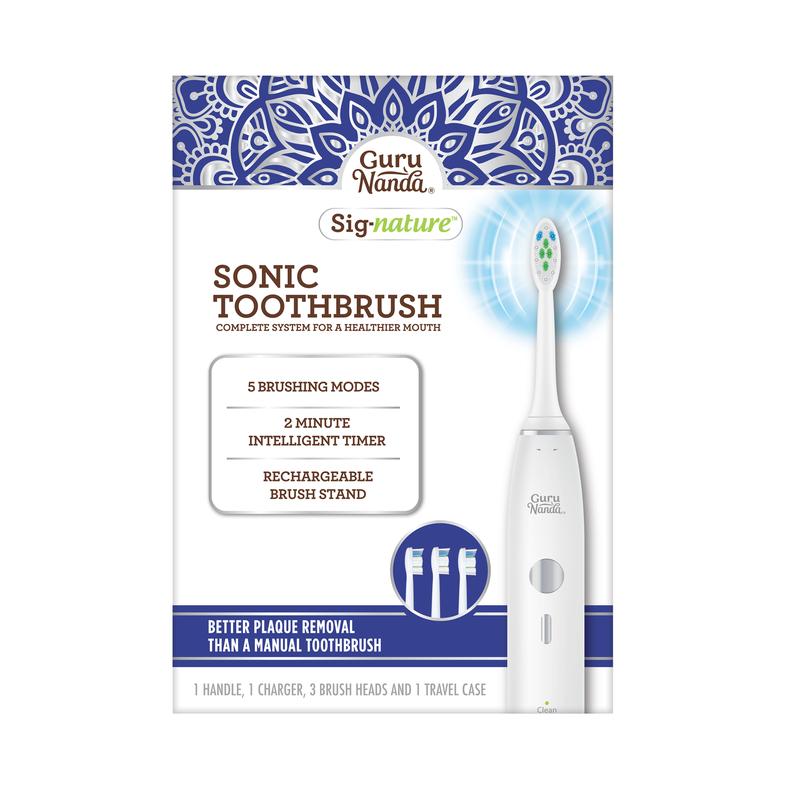 FreshTech Dental Revolution - GuruNanda 8oz Cocomint Pulling Oil + Water Flosser + Sonic Toothbrush