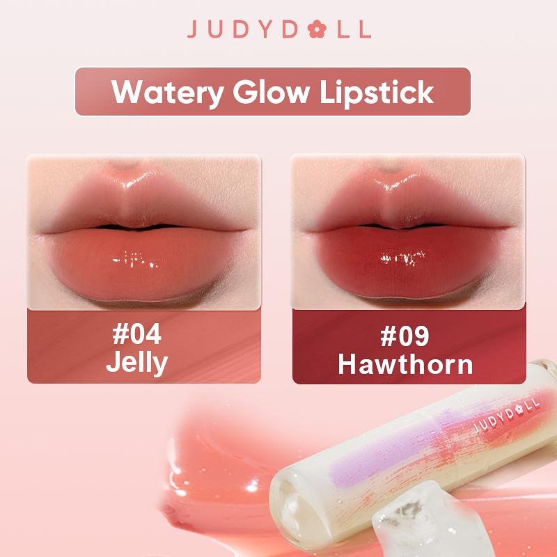 Judydoll Watery Glow Lipstick, Non-fading Non-stick Cup, Waterproof Moisturizing Smooth, Plumping Gloss, Diverse Shades, Not Easy To Fade, Makeup Lip Cosmetic- The Perfect Birthday Holiday Gift