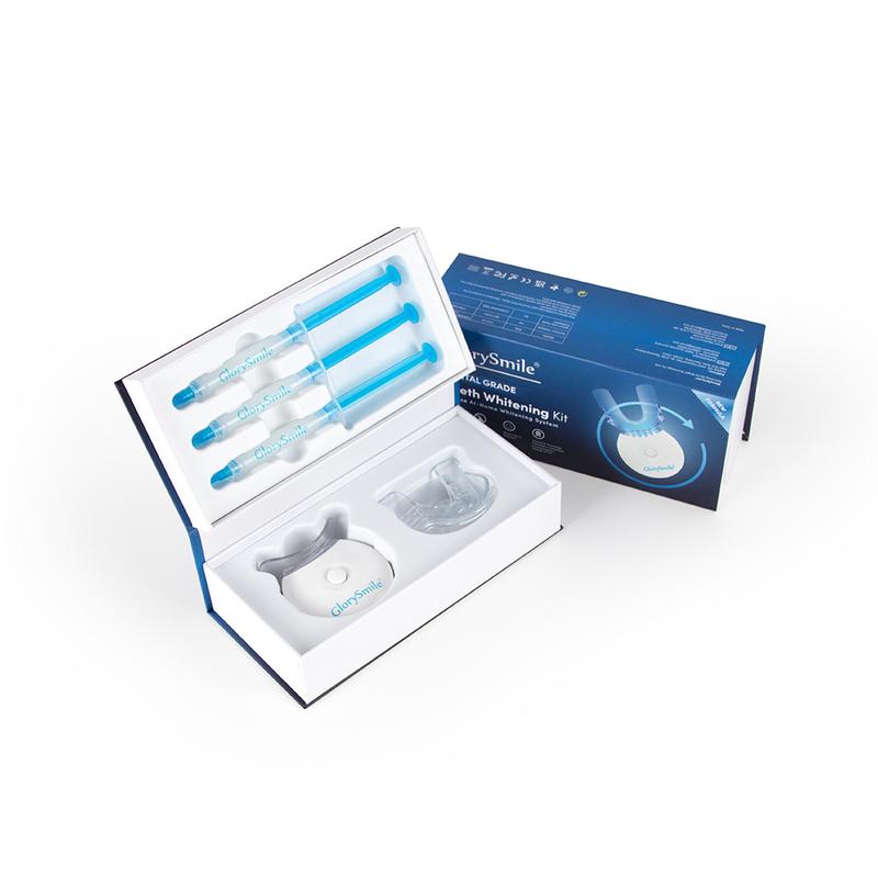 Teeth Whitening Kit - 5X LED Light Tooth Whitener with 3 Carbamide Peroxide Teeth Whitening Gel , Dental-Grade Whitening Teeth Whitening Kit Helps to Remove Stains from Coffee, Soda, Food