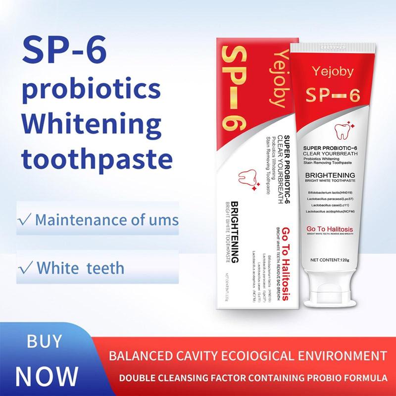 Probiotic Sp-6 Toothpaste, Sp-6 Brighten Toothpaste, SP 6 Toothpaste,Fresh Breath, Sp-6 Toothpaste 4.2 oz