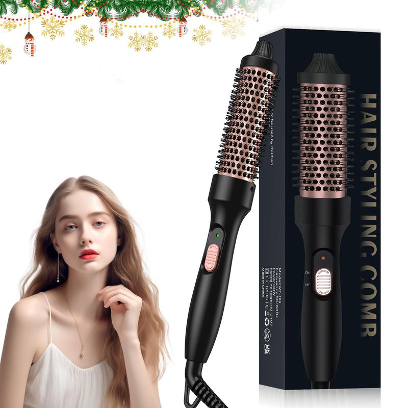 Hot Round Brush, Ceramic Tourmaline Hair Brush, Thermal Hair Brush for Women & Men, Professional Hair Styling Tool for Home & Salon Use