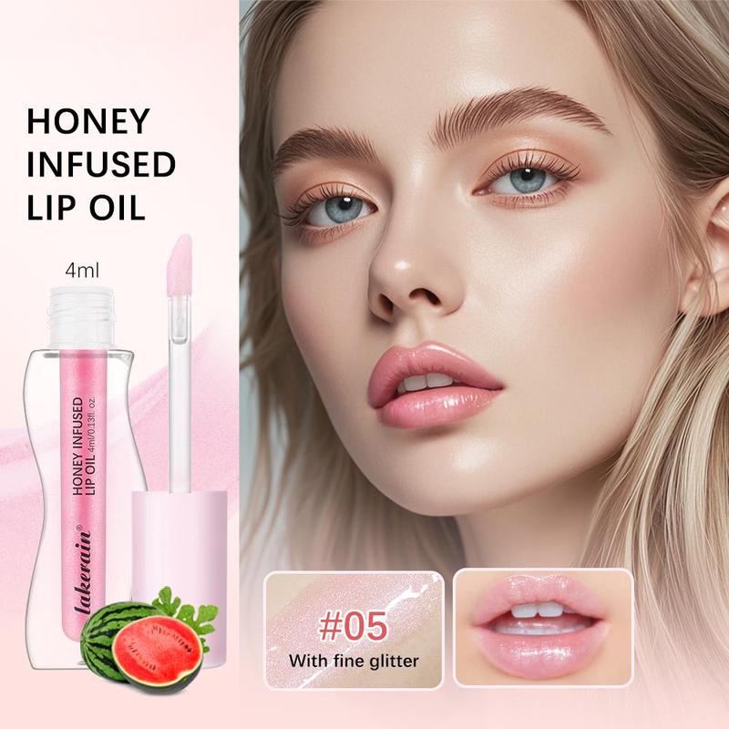 Moisturizing Tinted Lip Oil, 2 Counts set Long Lasting Lip Gloss, Glossy Lip Glaze, Liquid Lipstick for Lip Makeup, Plumping Lip Oil for Girls & Women, Christmas Gift