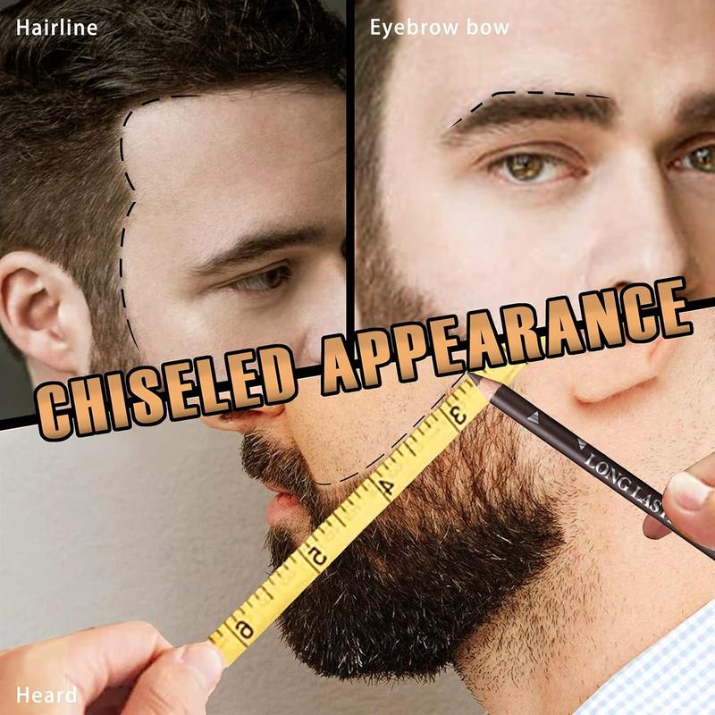 12PCS Barber Pencil Hairline Pencils Beard Guide Beard Outliner Pencils with Sharpener,Hairline Outliner Pencil and Beard Shaping Pencils for Men&Women(Black,White,Dark Brown,Light Brown) Makeup Daily Makeup Daily