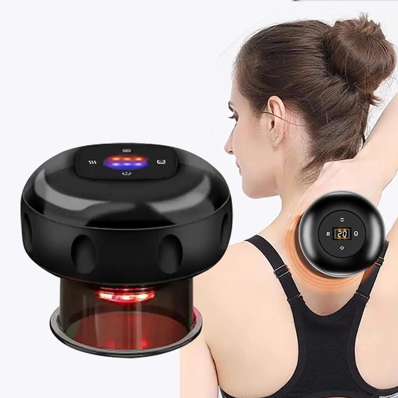 Electric Suction Cupping Set, Smart Cupping Machine, 12 Gear Temperature Control Smart Timing Suction Cup Neck Shoulder Massager