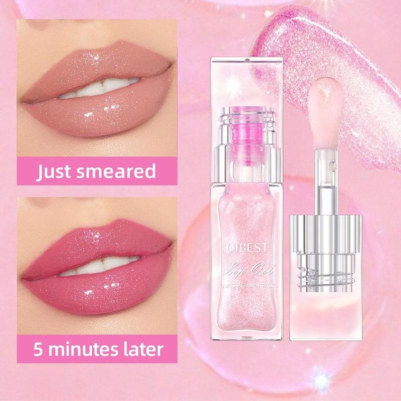 Temperature Color Changing Lip Oil, 1 Count Moisturizing Lip Gloss, Long Lasting Tinted Lip Gloss, Glossy Lip Glaze Stick, Plumping Lip Oil Lip Stick for All Occasions Makeup