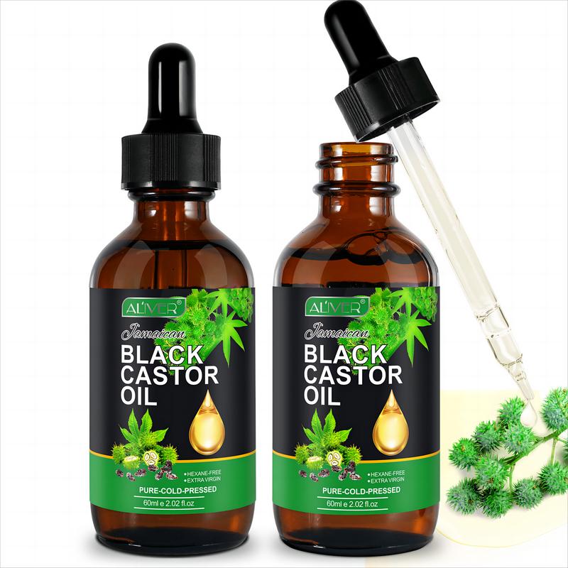 Aliver Jamaican Black Castor Oil for Hair & Face & Nail & Aromatherapy (60ml)