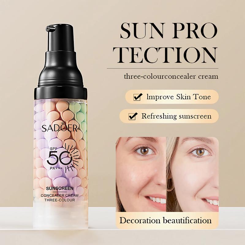 Facial Sunscreen & Care, Waterproof, Sweat-proof, Breathable, Brightens Skin Tone, SPF 50+ PA+++