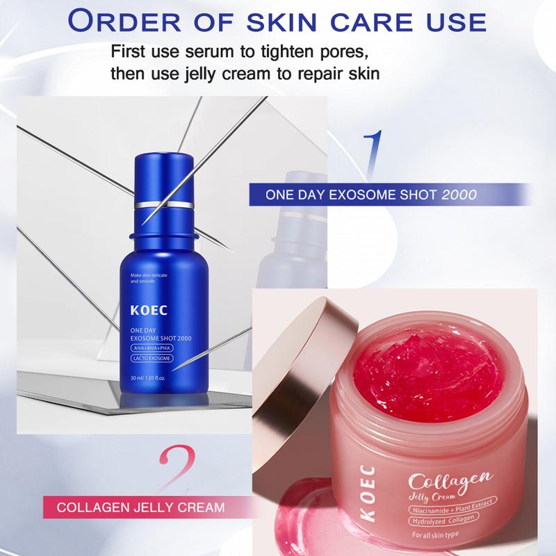 [KOEC TikTok Official Store Set] Korean Home Aesthetics Duo I Experience the Glass Glow Effect , Combination Facial Skin Care Products Skin Repair