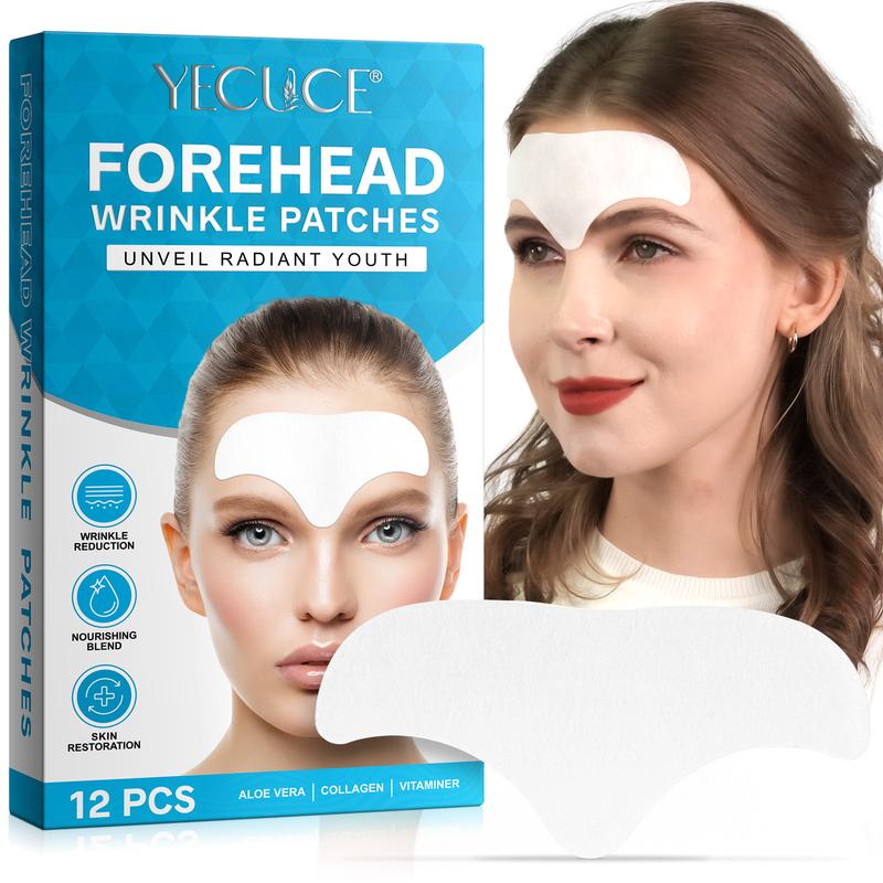 Yecuce Forehead & Between the Eyes Patches – Reduces Lines for a Fresh Appearance – 16 pcs Comfort Skin Care