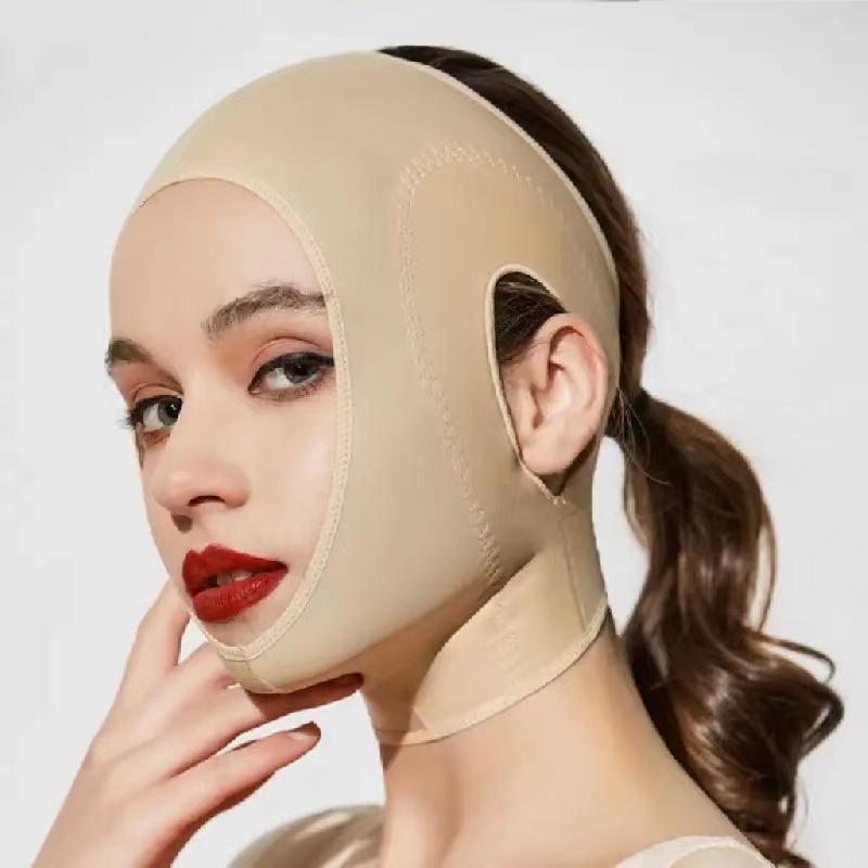 Reusable Skincare Double Chin Reducer, 1 Count Comfort Chin Lift Tighten Belt, V Line Mask, Face Lifting Tape, under Collar Line Maker