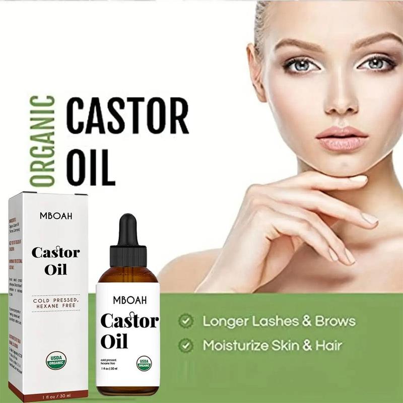 Comfort Hydrate Castor Oil, Cold Pressed Hydrating Natural Oil for Revitalizes Eyelashes, Eyebrows, Hair, Moisturizing Hair Care Product for Women & Men Gift, Christmas Gift