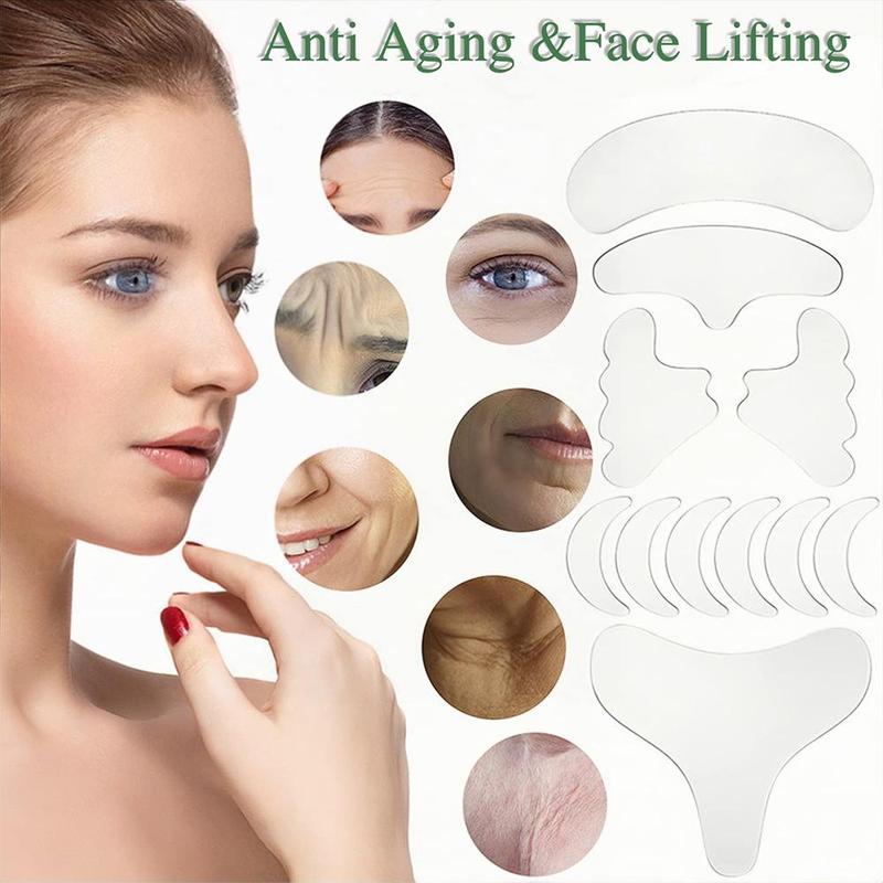 Smoothing Wrinkles Skin Care Patch, 11pcs Comfort Facial Patches, Skincare Tools, Foreheads For Reducing The Look Or The Signs Of Aging, Neck Lifting Supplies, All Skincare Products