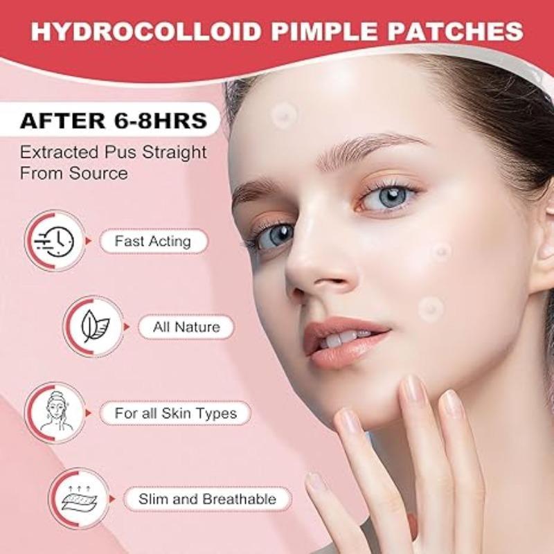 Acne Patches, 720pcs box Invisible Acne Cover Patches, Hydrocolloid Acne Patches, Skin Care Products for Face, Body, Back, Neck, Shoulder