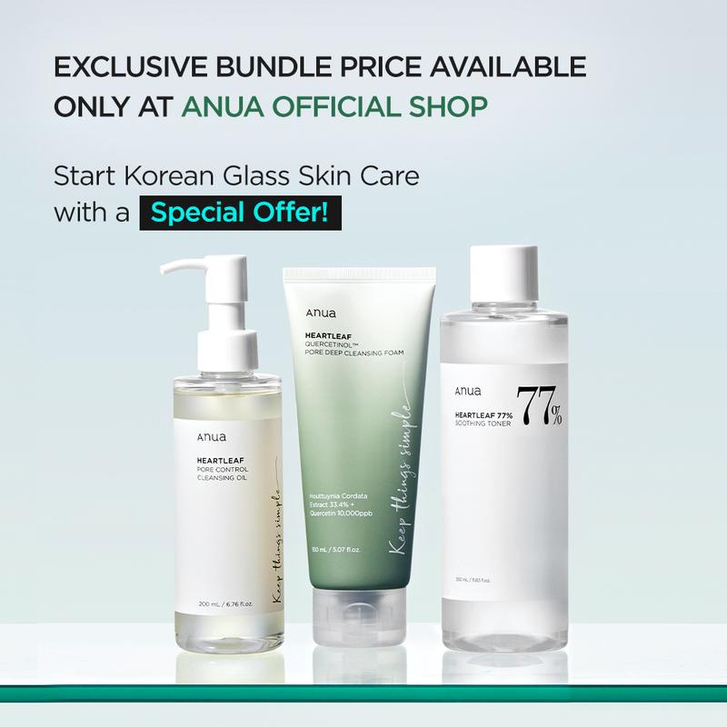 [Anua Official Shop] Anua Best Seller Trio (Oil Cleanser + Deep Cleansing Foam + Calming Toner) ｜ Gentle Korean Skincare