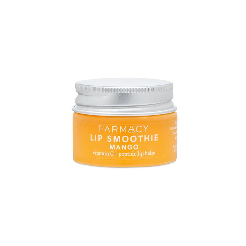 Farmacy Mango Lip Smoothie Peptide Lip Balm - Lip Moisturizer & Plumper with Vitamin C - Mango Scented with High Gloss Finish