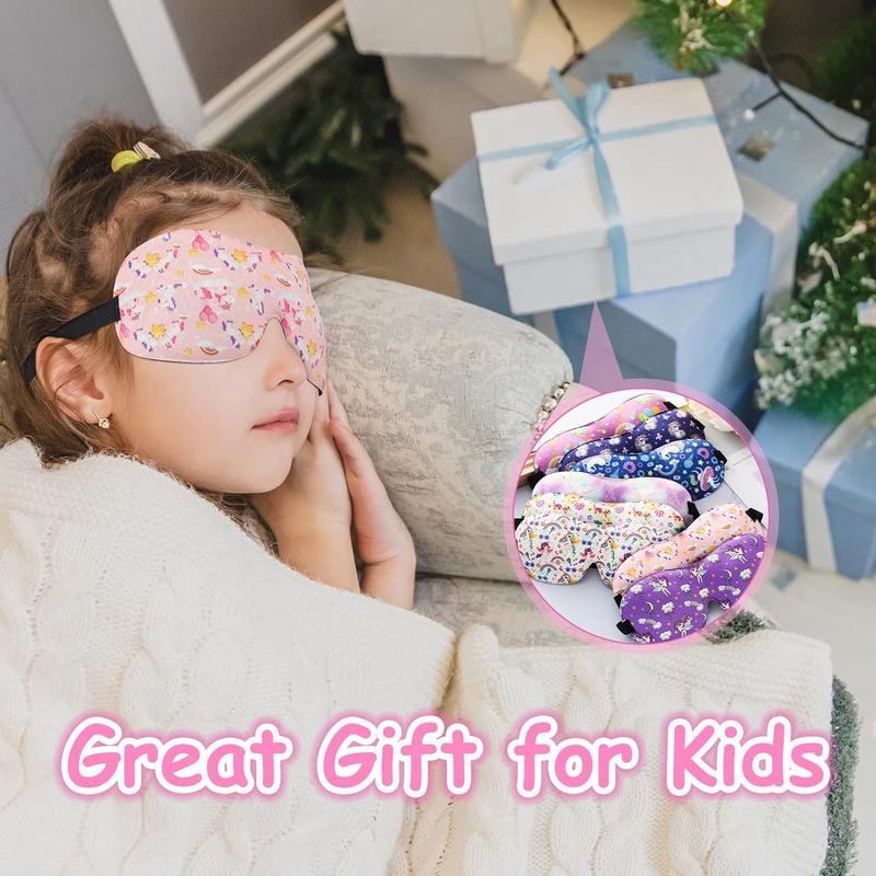 Sleep Masks Cute Sleeping Masks for Kids 3D Contoured Eye Mask with Adjustable Strap Kids Sleep Eye Covers for Girls Travel Nap Sleep Lunch Break