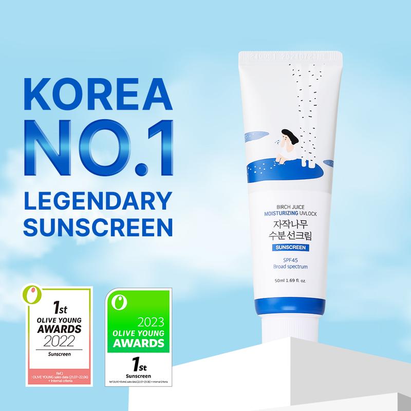 [Korean #1 Sunscreen] ROUND LAB Birch Juice Moisturizing Sunscreen_50ml