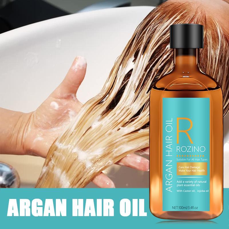 Argan Haircare Essential Hair Oil, Deeply Moisturizing Hair Split Ends & Hair Root Care Oil, Improving Frizz & Strengthening Hair